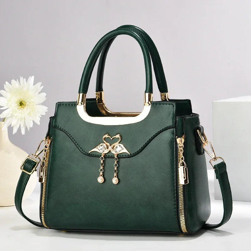 Luxury Retro PU Leather Women Bags