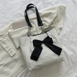 TRAVEASY Fashion Nylon Bow Tote Bags for Women