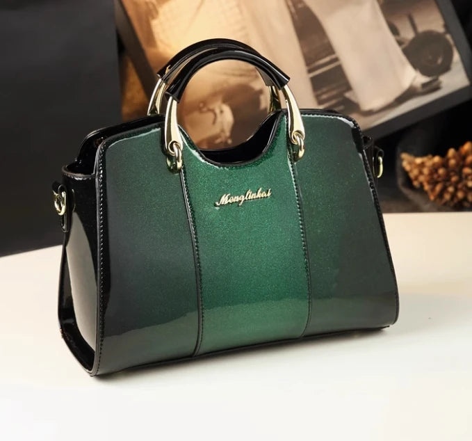 Fashionable and simple genuine leather mother bag