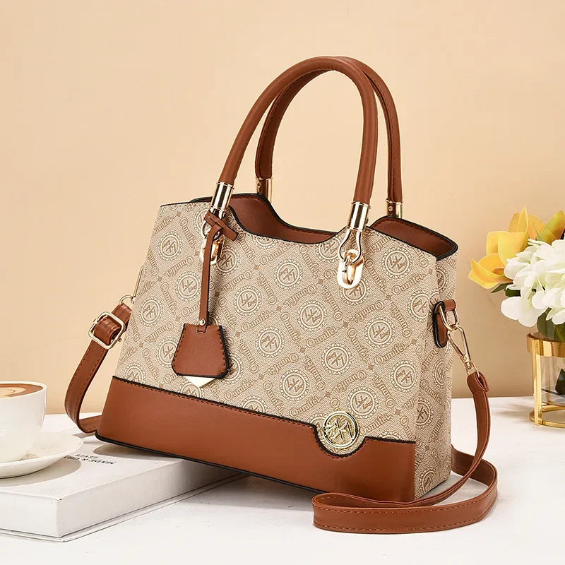 High-Quality Crossbody Retro Print Women's Handbag