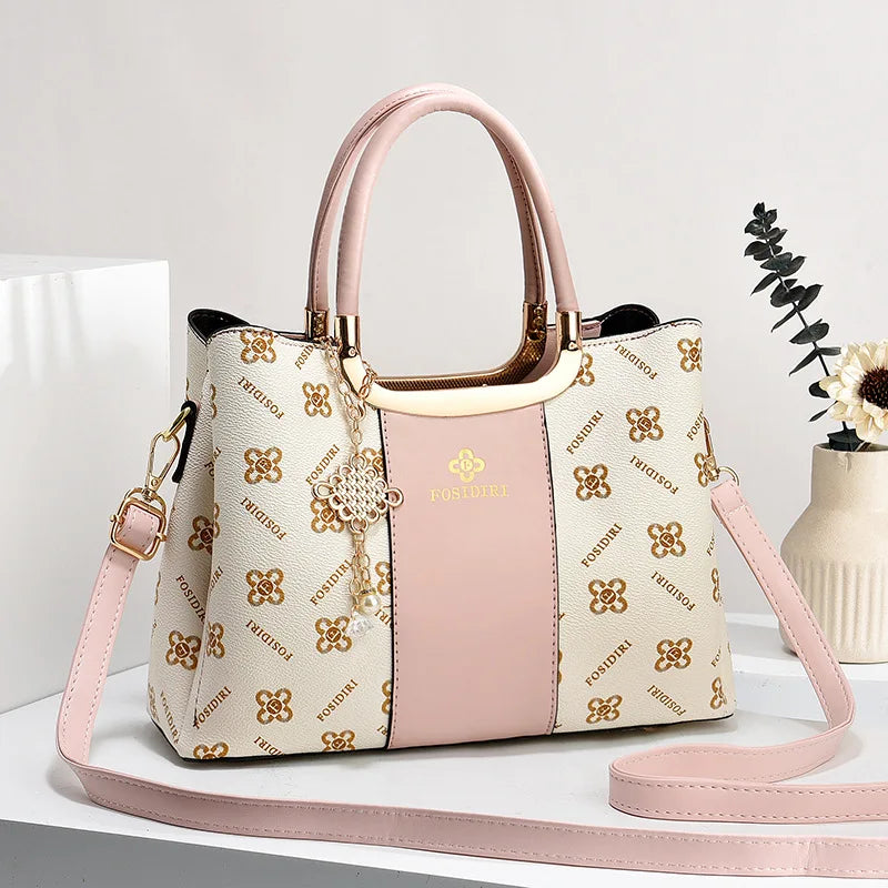 Women's Leather Large Capacity Handbag