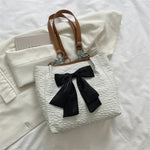 TRAVEASY Fashion Nylon Bow Tote Bags for Women