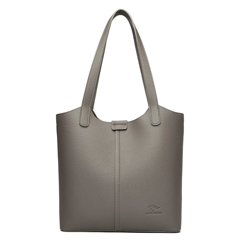 Women PU Leather Handbags Ladies Large Tote Bag