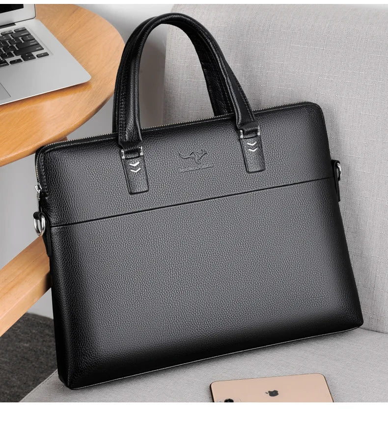 New Fashion Luxury Pu Leather Business Men's Briefcase