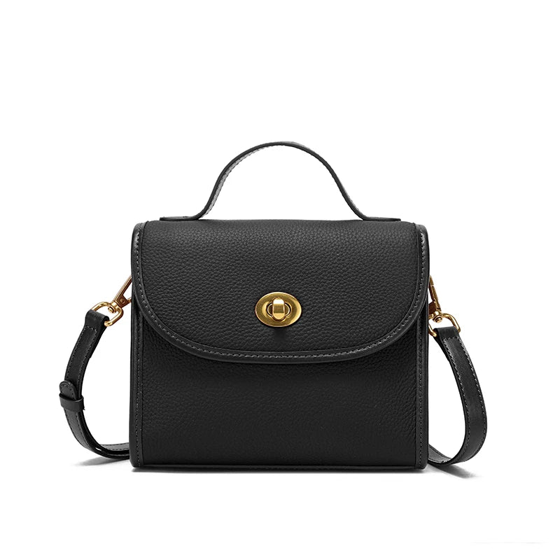 Cowhide Genuine Leather Women Crossbody Bag