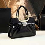 Luxury Designer Glossy Leather Evening Handbags