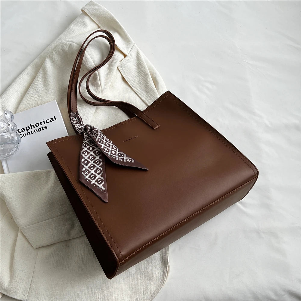 3 Layers Large Leather Tote Bags