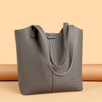 Women PU Leather Handbags Ladies Large Tote Bag