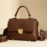 Fashion Women's Crocodile Pattern PU Leather Crossbody Bag Leisure