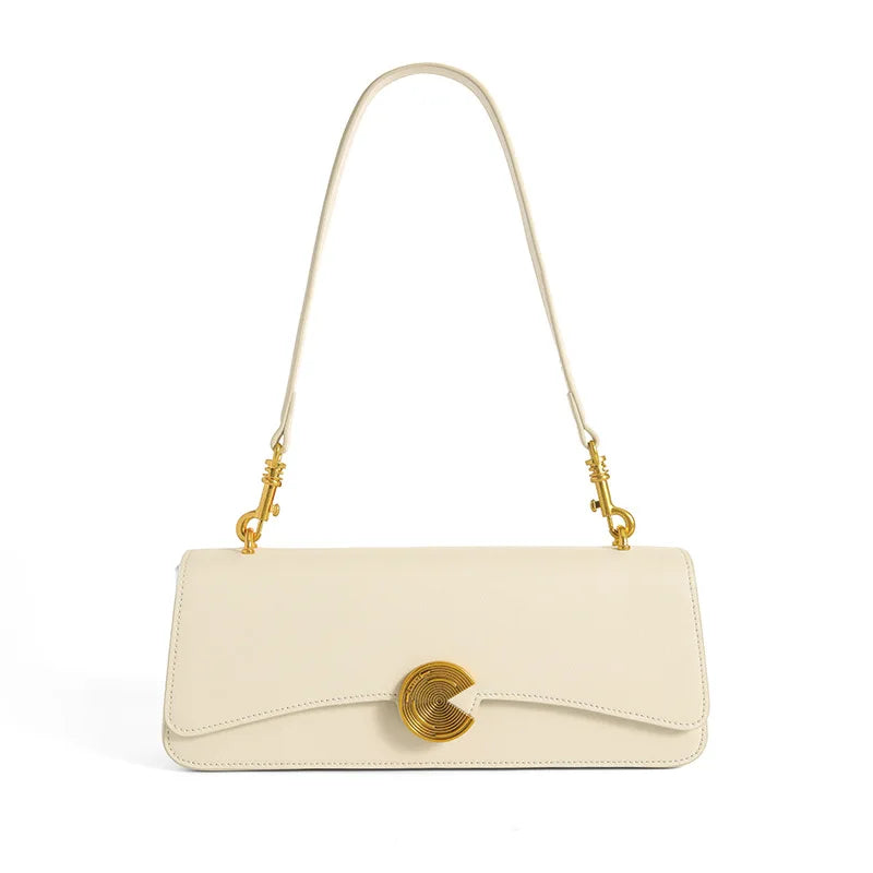 Genuine Leather Women's Baguette Bag