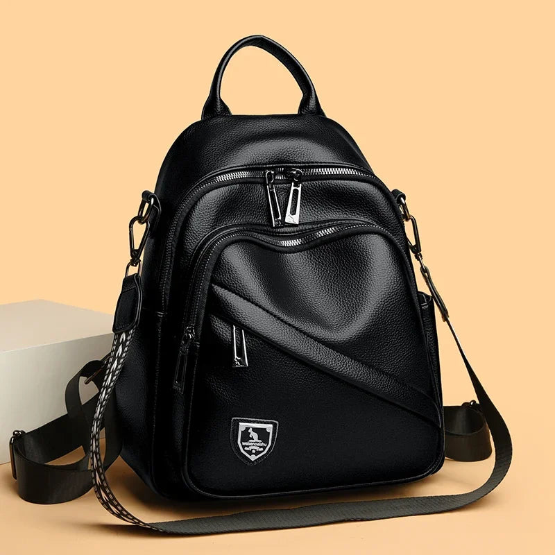 New Women High Quality Leather Backpacks