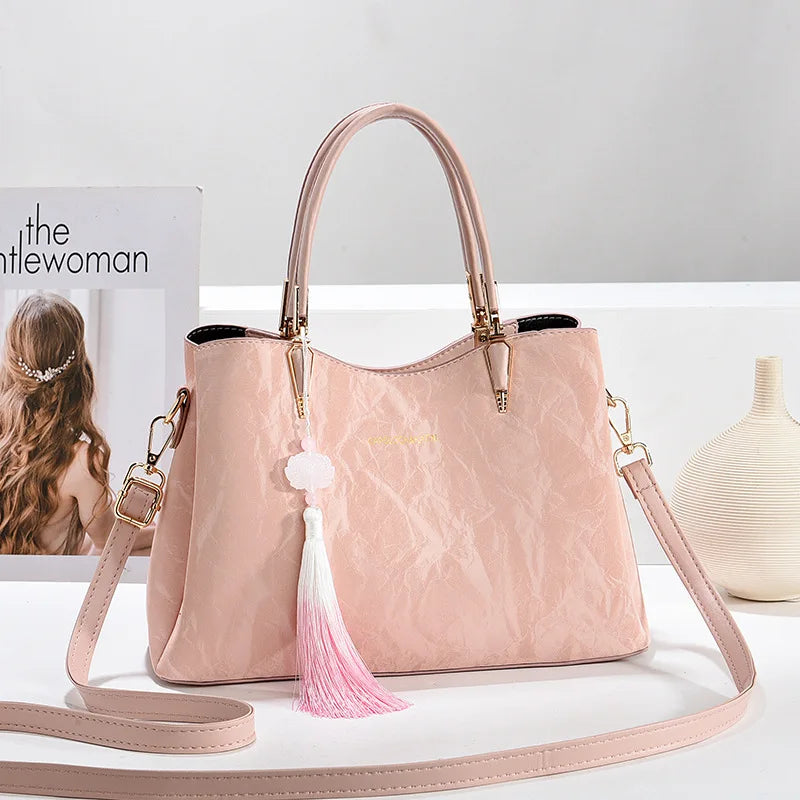 New Fashionable White color Large Capacity Handbag