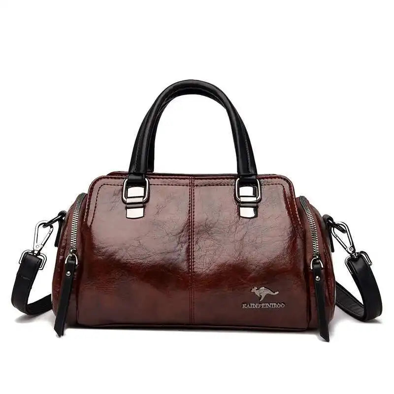 High Quality Soft Leather Top-handle Bags
