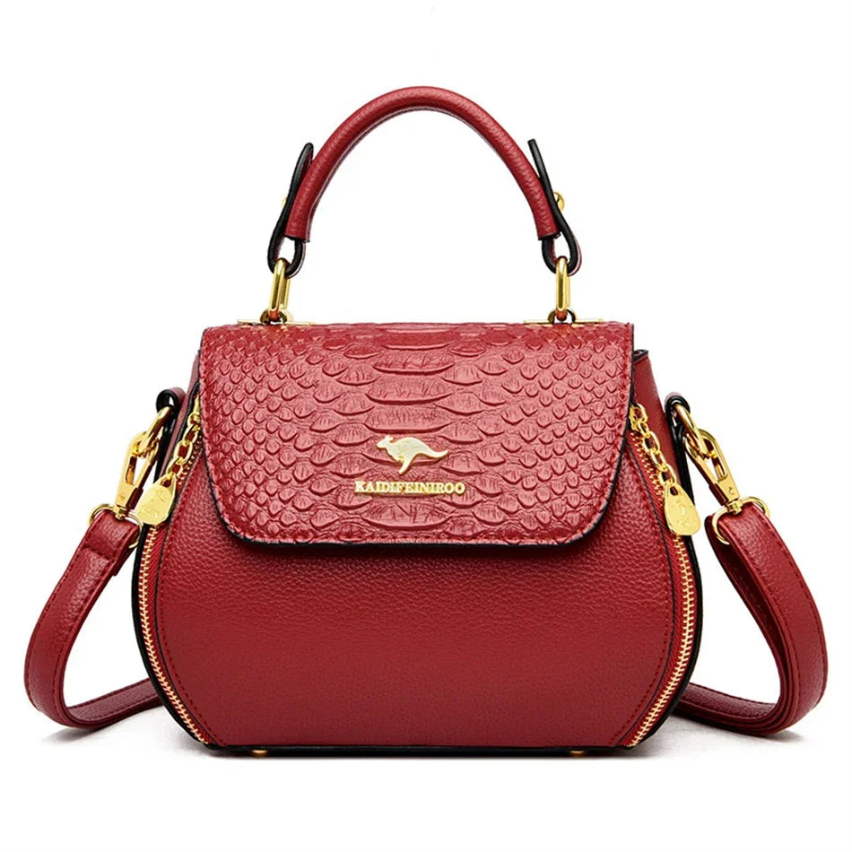 Crocodile Leather Designer Handbag for Female