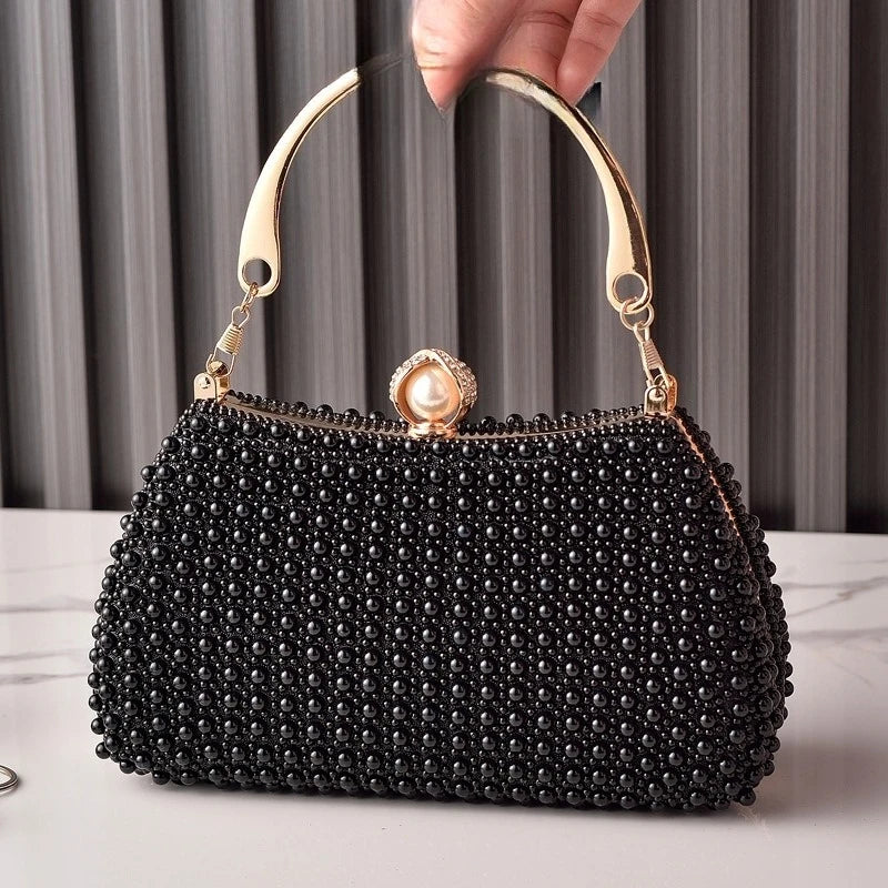 Elegant Pearl Evening Clutch Bags For Women