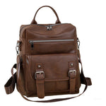 Fashion Soft Leather Tassel Multifunctional Backpack
