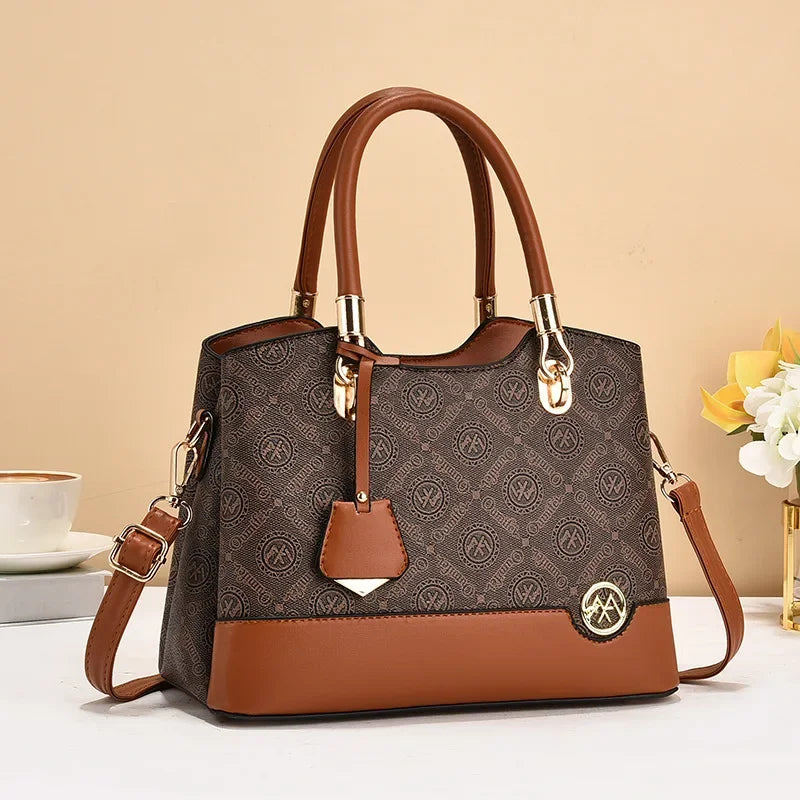 High-Quality Crossbody Retro Print Women's Handbag