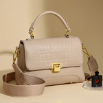 Fashion Women's Crocodile Pattern PU Leather Crossbody Bag Leisure