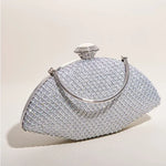 Elegant Crystal Diamond Shiny Banquet Clutch