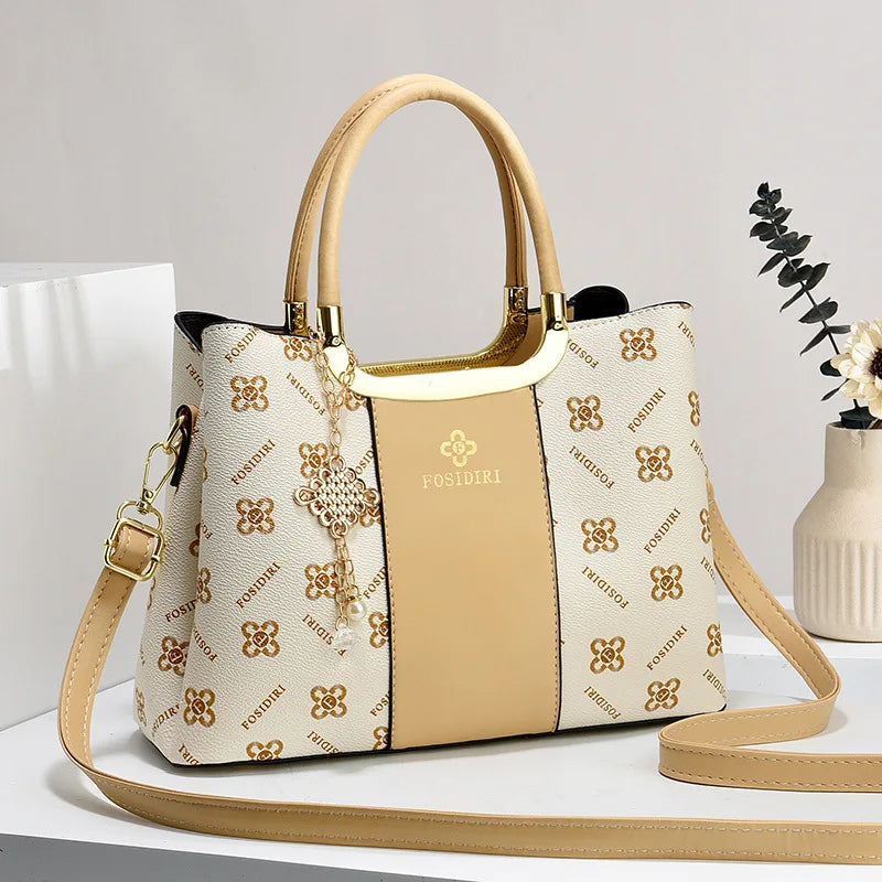 Women's Leather Large Capacity Handbag