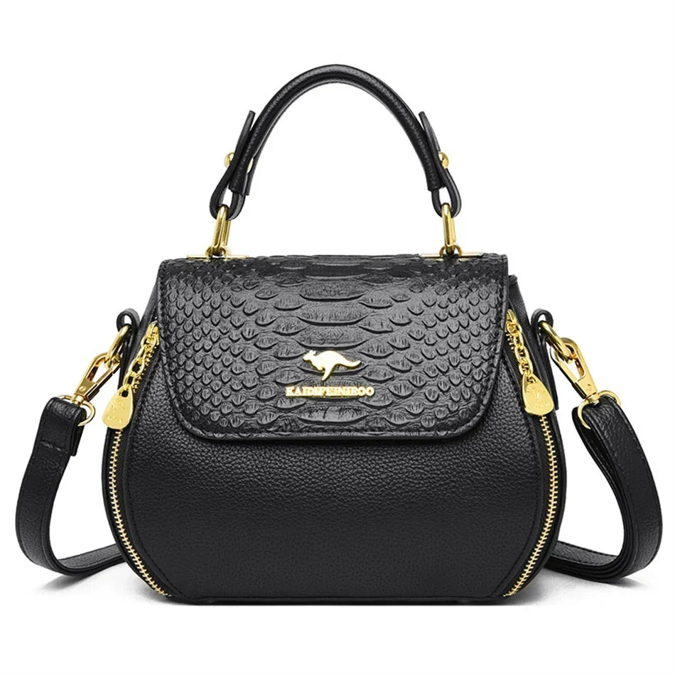 Crocodile Leather Designer Handbag for Female