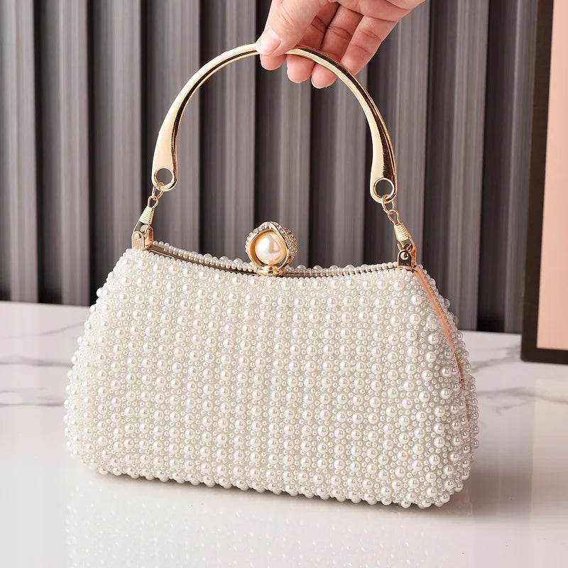 Elegant Pearl Evening Clutch Bags For Women