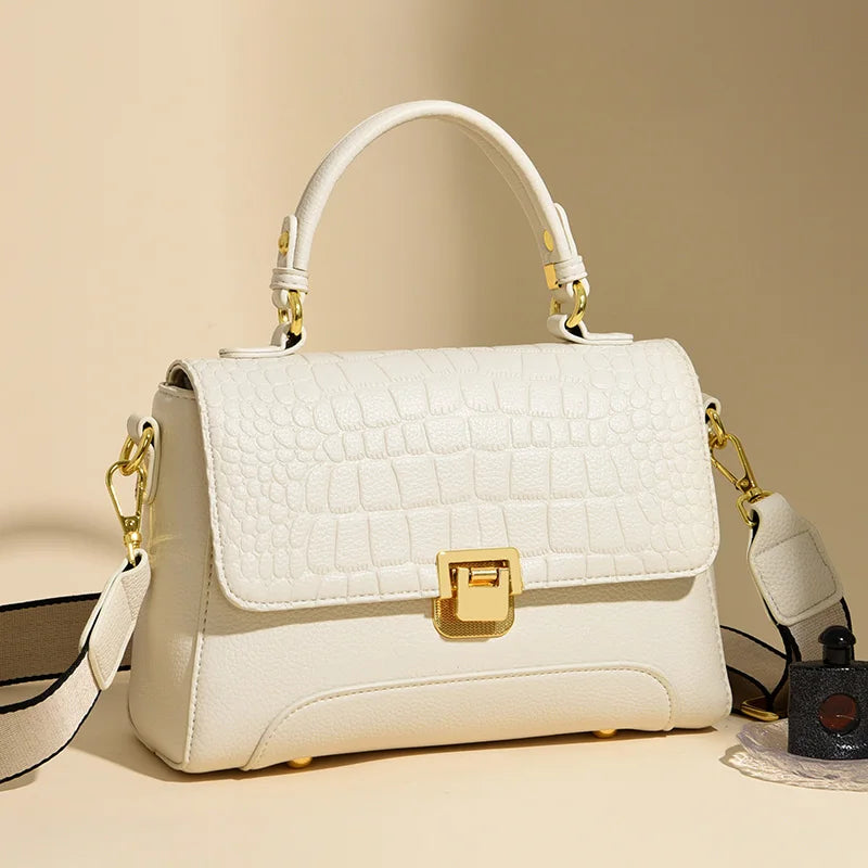 Fashion Women's Crocodile Pattern PU Leather Crossbody Bag Leisure