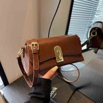 Retro Wine Red Small Square Bag