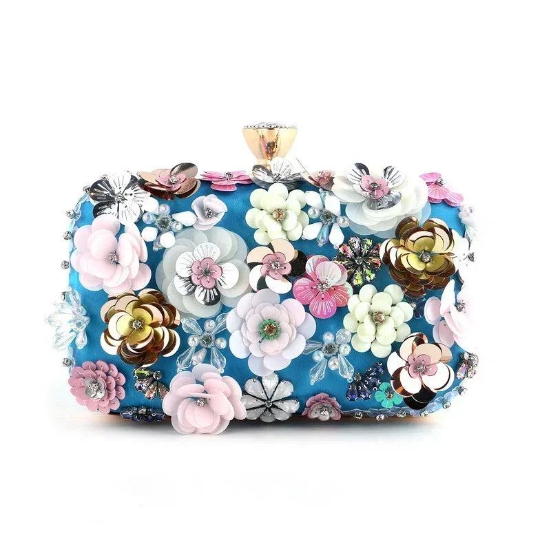 Flower Design Luxurious Elegantly Clutch