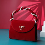 Small Square Bag Red Wedding Bag