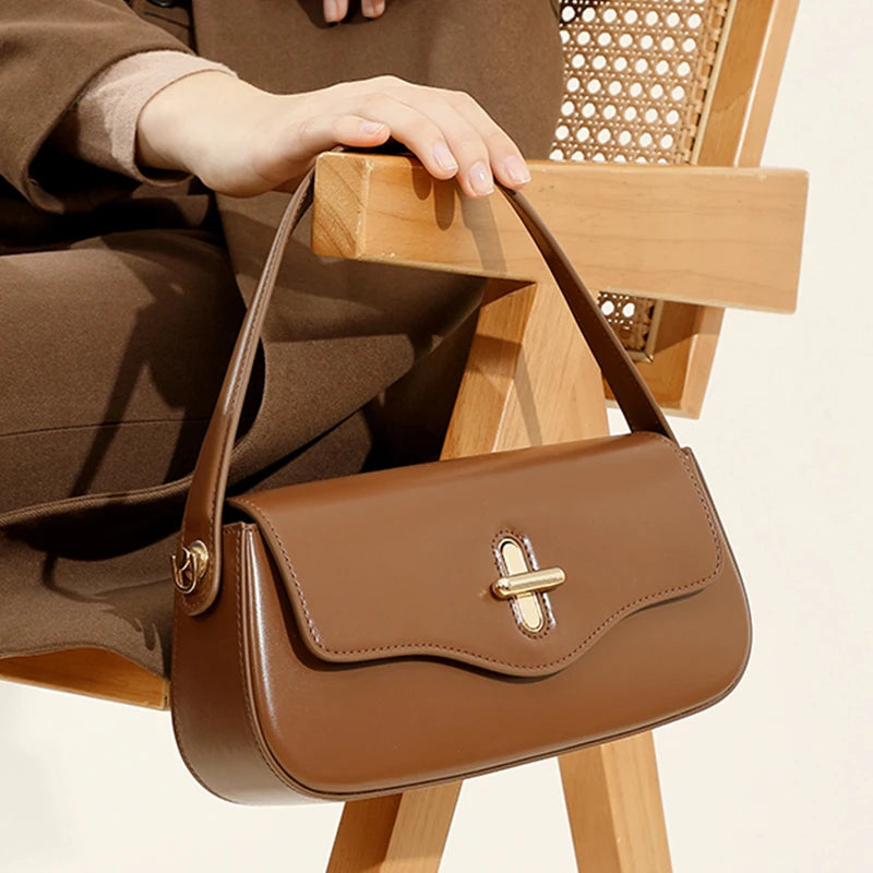 New Genuine Leather Women's Shoulder Bag