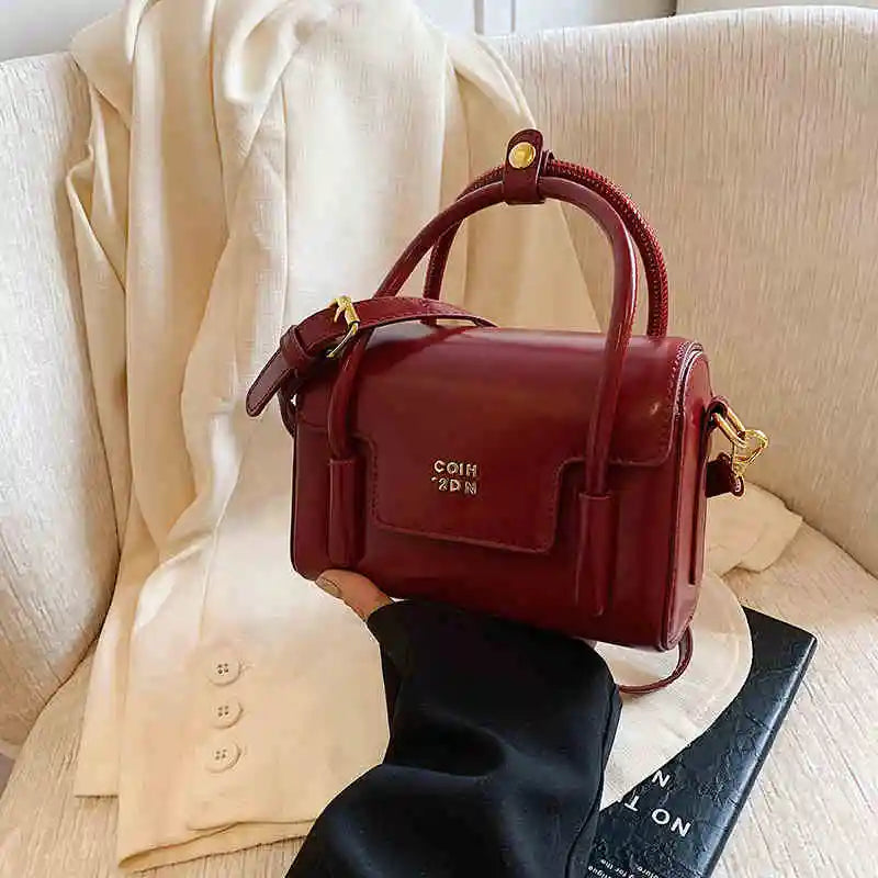 Spring Trend PU Leather Small Square Bag