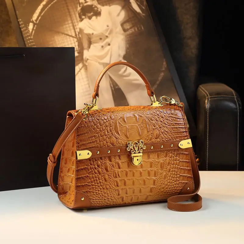 New Crocodile Print Handbag