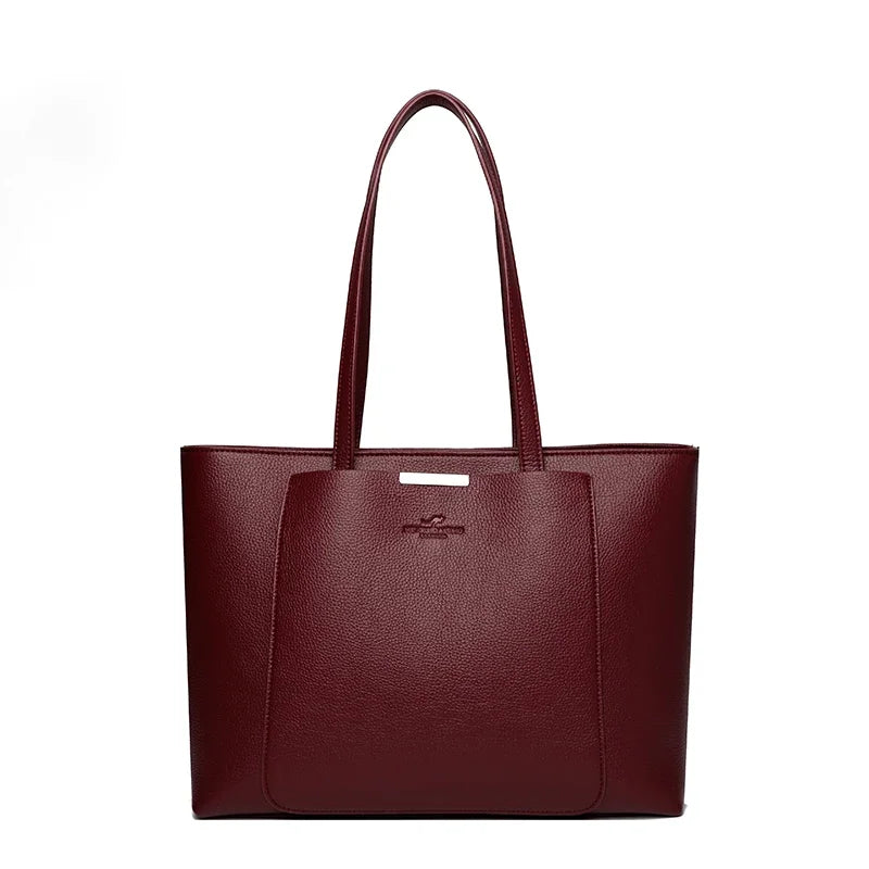 High Quality Leather Shoulder Crossbody Messenger Tote Bag