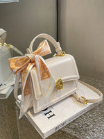 Bow Decor Lightweight Flap Bag