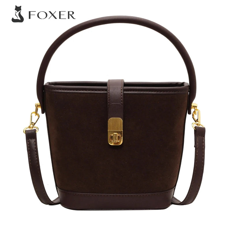 FOXER Cute Crossbody Bucket Bag For Women