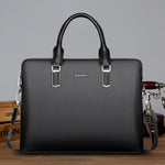 New Luxury Cow Genuine Leather Business Men's Briefcase