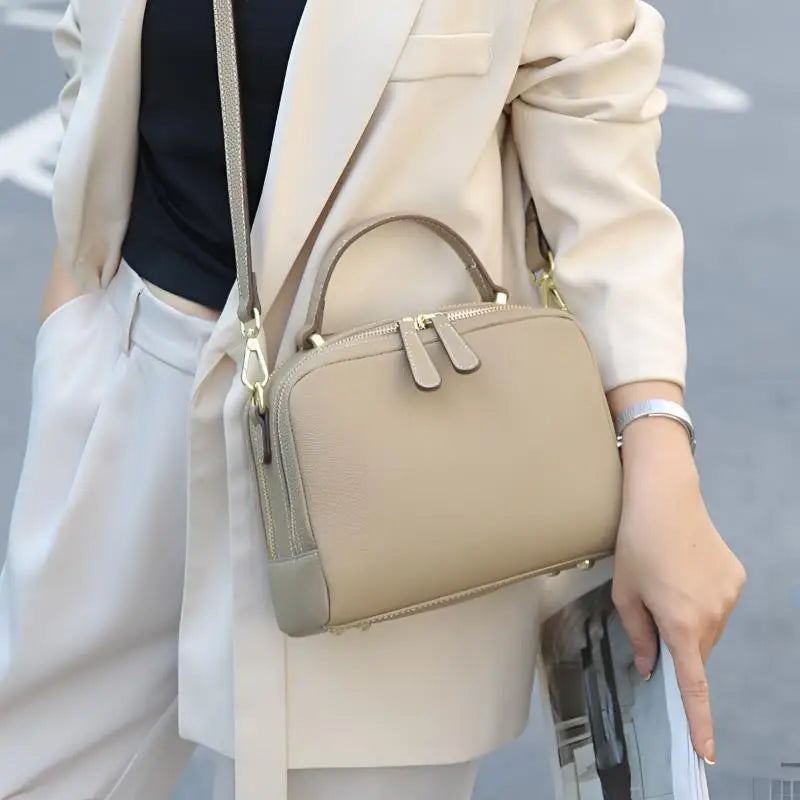 Genuine Leather cowhide Women's Handbag