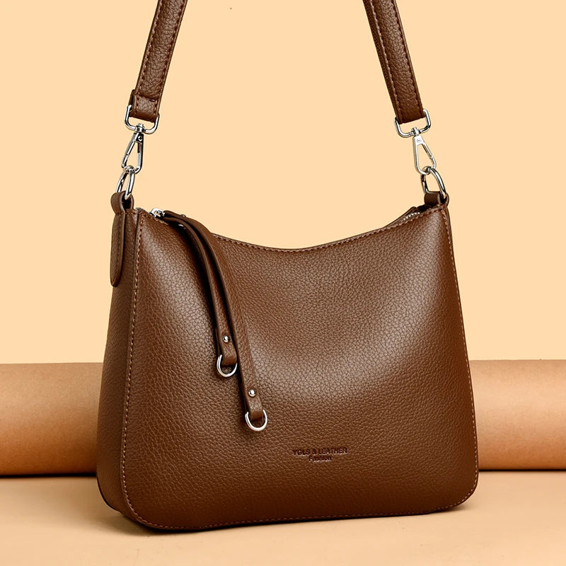 Genuine Brand Women's Soft Leather Shoulder Bags