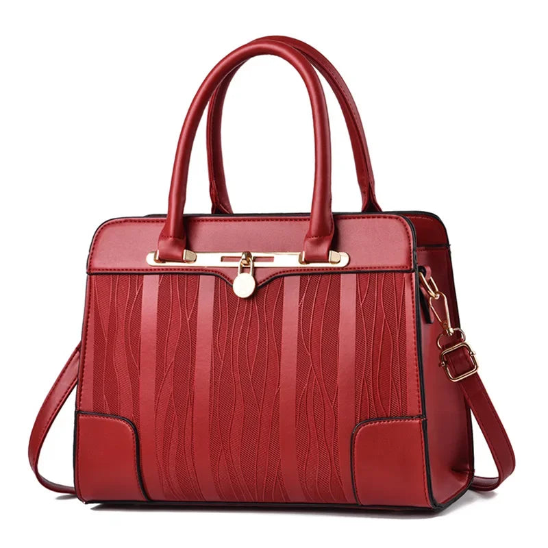 Leather women's bag iPad computer handbag