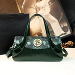 Spring and autumn patent leather snake pattern armpit handbag