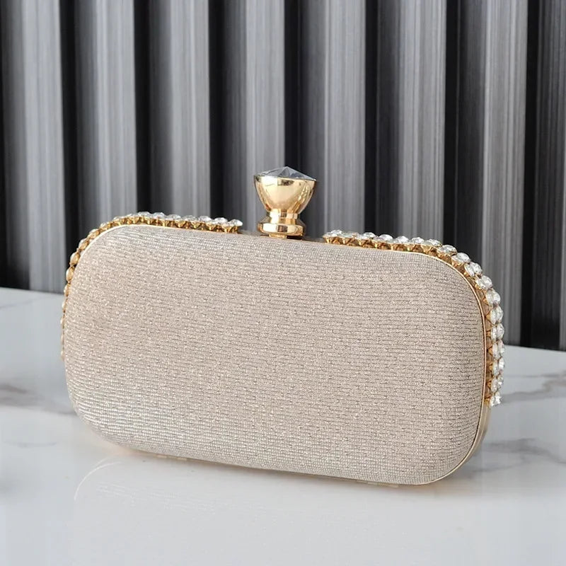 Classic Diamonds Metal Frame Clutches