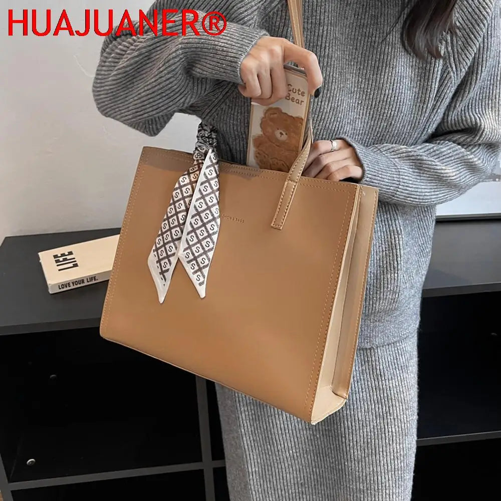 3 Layers Large Leather Tote Bags