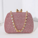 Heart-shaped Diamond Dolly Clutch Bags