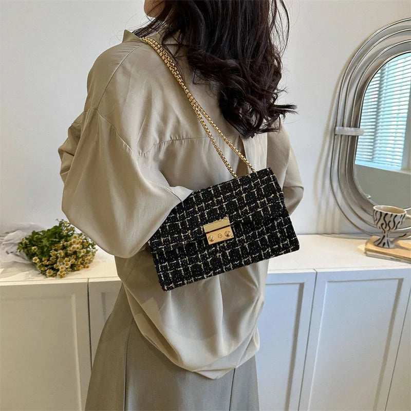 New Fashion Luxury Plaid Women Bag