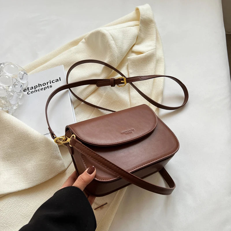 New Versatile Shoulder Bag Luxury Designer Women's Solid Crossbody