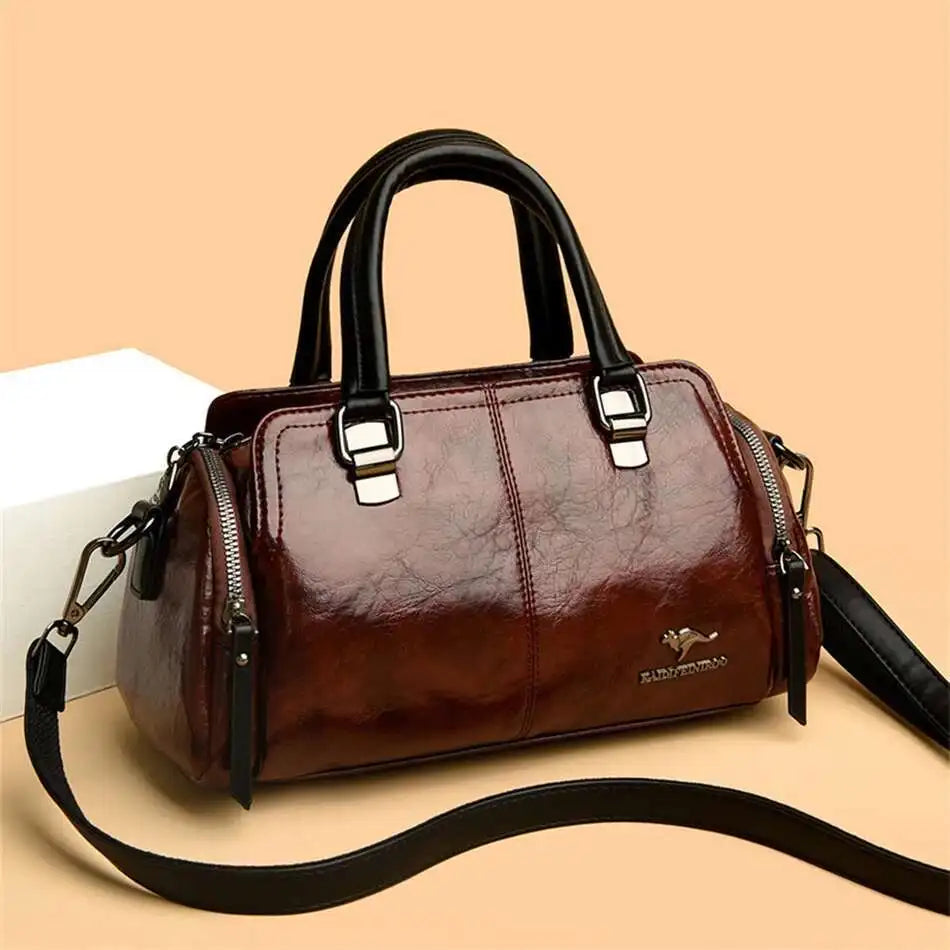 High Quality Soft Leather Top-handle Bags