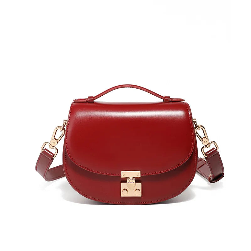 YANATARI Genuine leather woman bag cowhide Shoulder bag