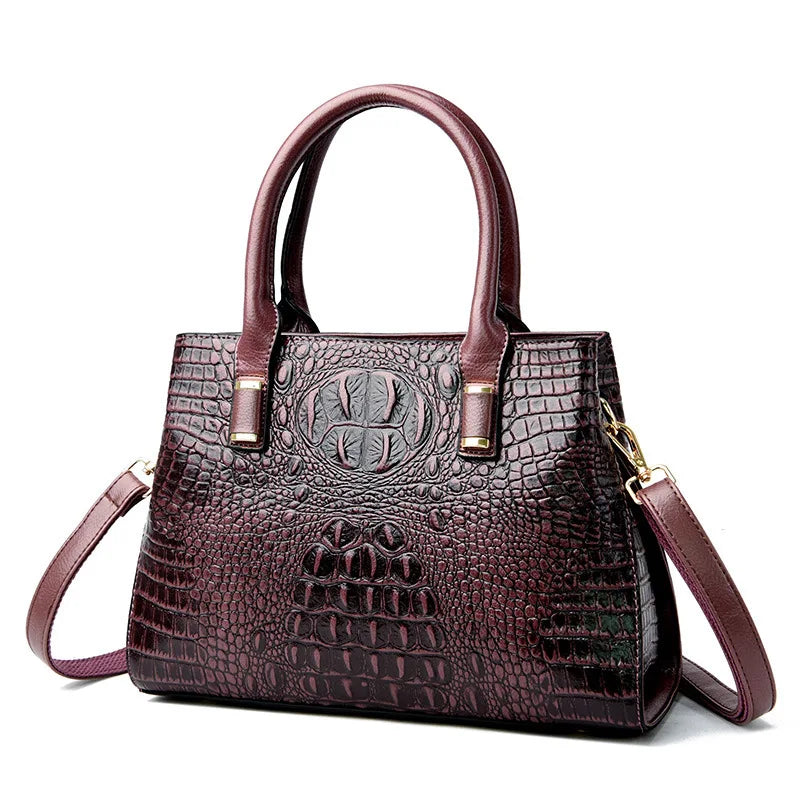 New Trendy Crocodile Alligator Leather Shoulder bag