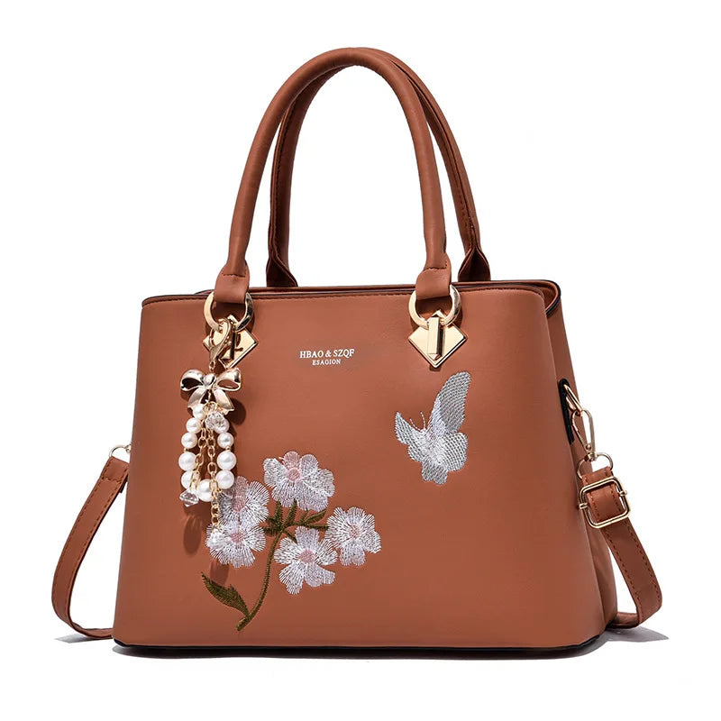 Fashionable Embroidered Crossbody Women'S Handbag